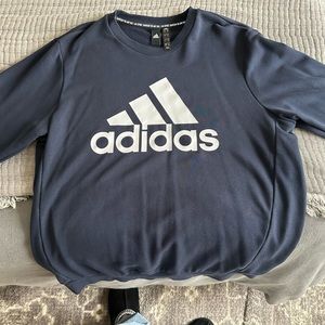 Adidas Navy Blue Crew New Sweatshirt - Size Large - Great condition